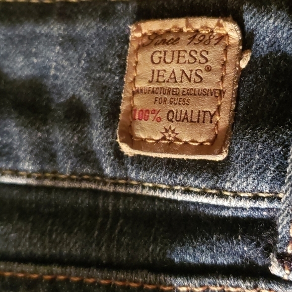 GUESS 81 straight Preppy Y2K 90's Nostalgia stretch jeans - women's - Picture 5 of 6